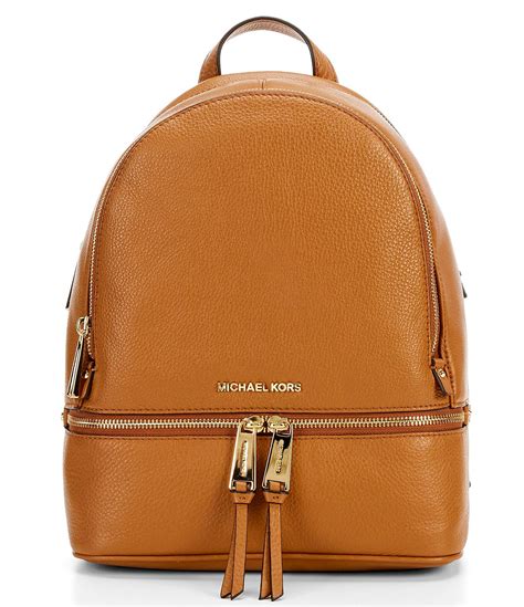 michael kors rhea medium pebbled leather backpack|mk rhea medium backpack.